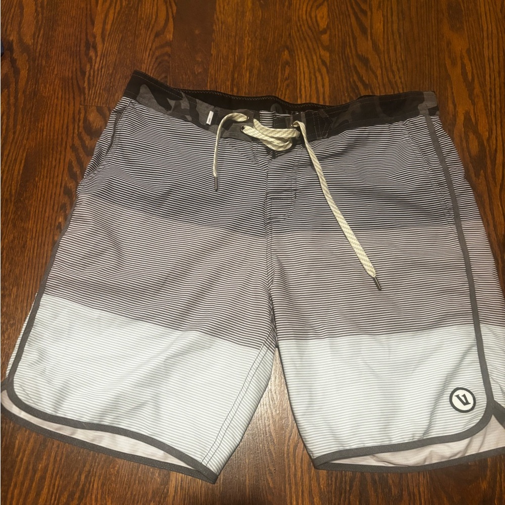 Vuori Men's Gray Swim Shorts